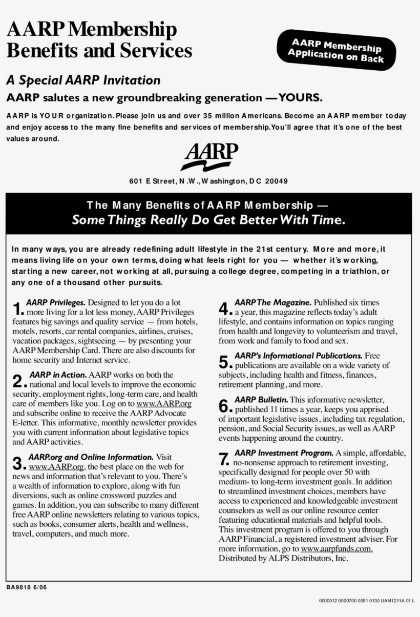 Aarp, transparent png #7736441