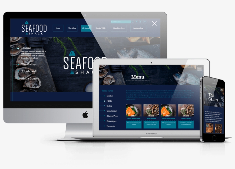 Restaurant Website Design - Web Design Mockup Png, transparent png #7737382