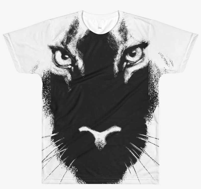 Cat's Eyes T-shirt - Monochrome, transparent png #7737545