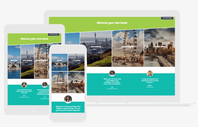 Campus Living Villages - Travel Website Designing, transparent png #7737777