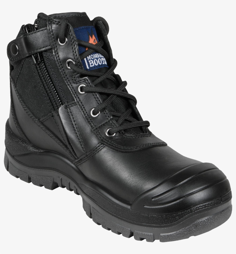 Black Zipsider Boot - Boot, transparent png #7738345