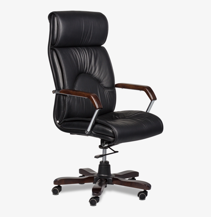High Back Quality Manager Ergonomic Computer Top Leather - Cadeira De Computador Png, transparent png #7738367