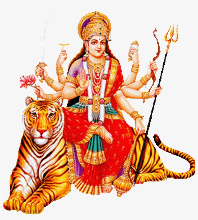 #maadurgapicture Hashtag On Twitter - Jai Mata Di Png, transparent png #7738685