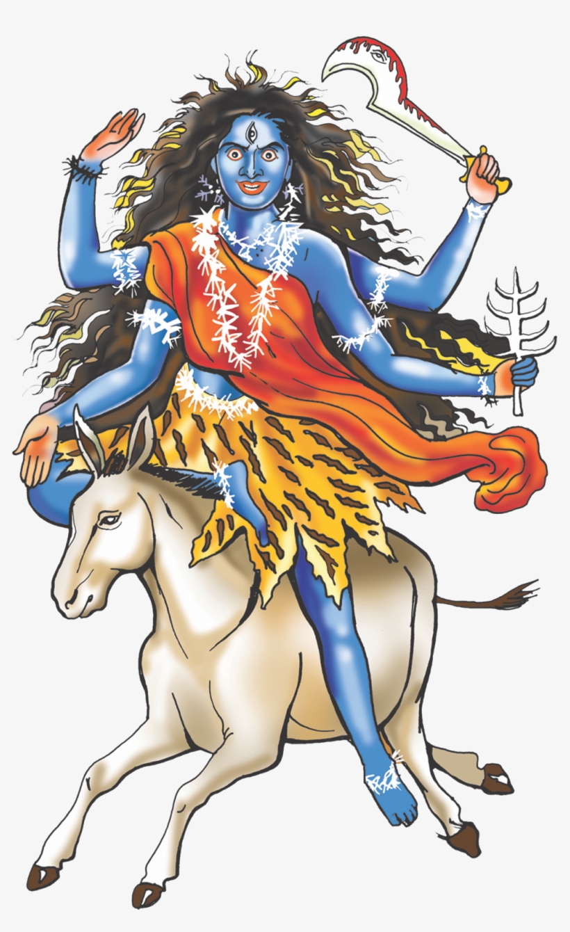 Goddess Navdurga Png Images - Saptami Maa Kalratri, transparent png #7739030