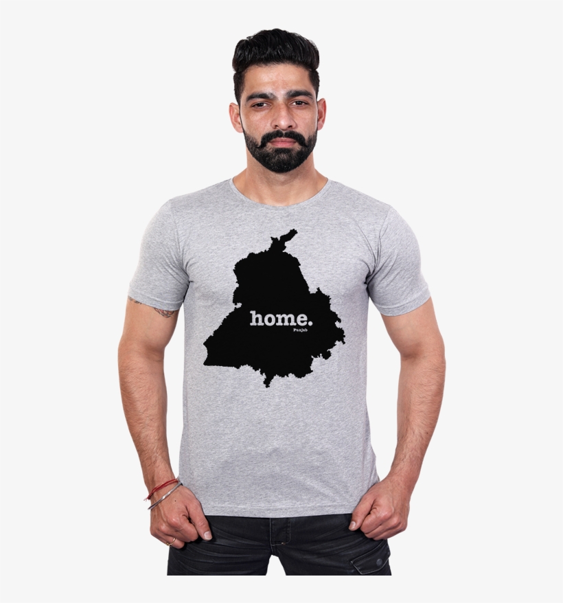 Punjab Home T Shirt Online Shopping India At - Punjab Map Outline Png, transparent png #7739437