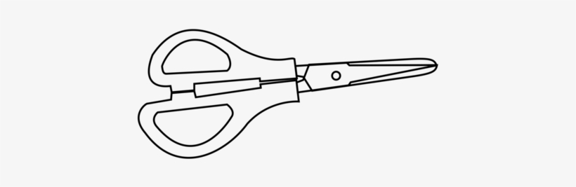 Coloring Book Drawing Scissors Line Art Black And White - Scissors Clip Art Black And White, transparent png #7739447