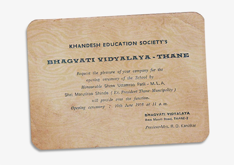 The School Also Operated For A Short Span Of Time At - Document, transparent png #7740165