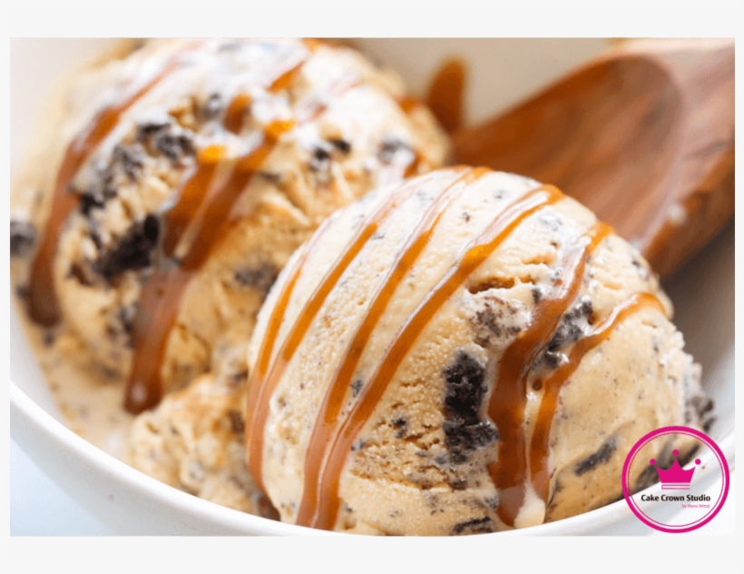Ice-cream 1 - Caramel Cookie Crunch Ice Cream, transparent png #7740365