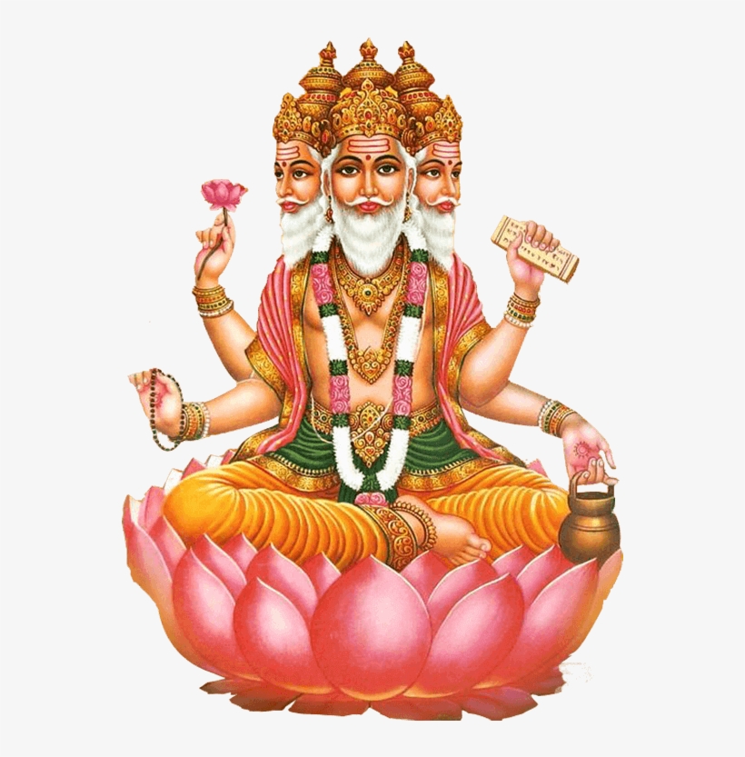 Lord Brahma - Brahma Vishnu, transparent png #7740838