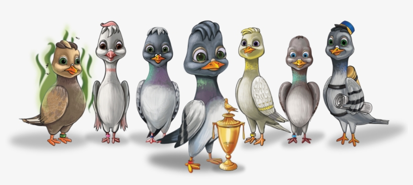Pigeon Racing Is A Two Hundred Year Old Sport Starring - Cartoon, transparent png #7740938