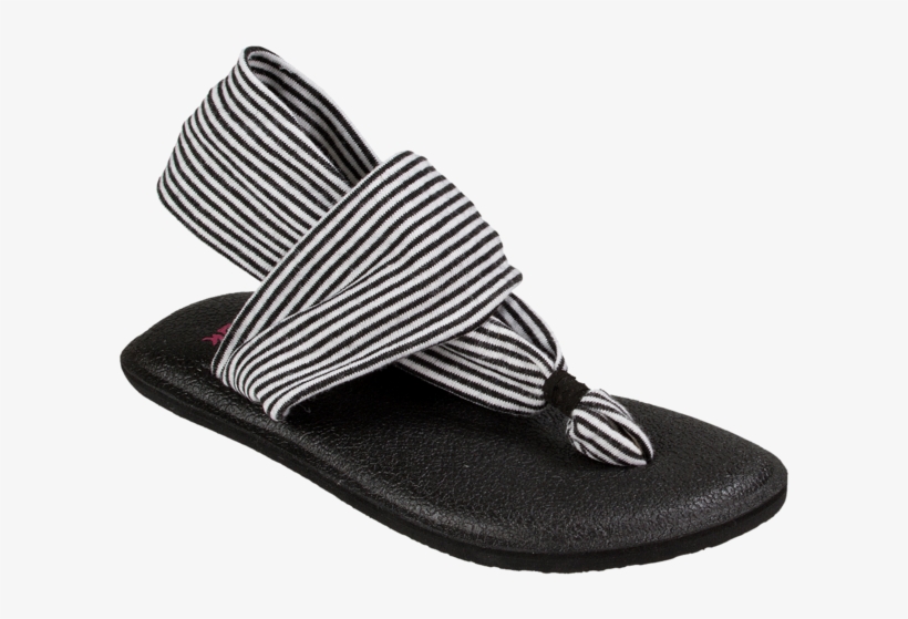 Black White Stripes - Flip-flops, transparent png #7741287