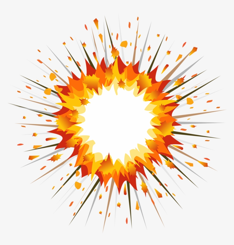 Explosion Clipart Firecracker - Firework Explosion Clipart, transparent png #7741482