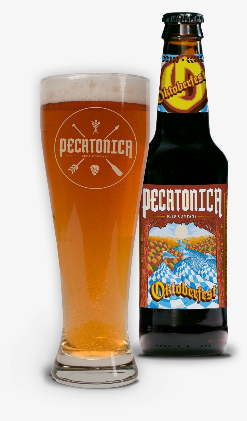 Pbc Oktoberfest Beer And Bottle - Wheat Beer, transparent png #7741483