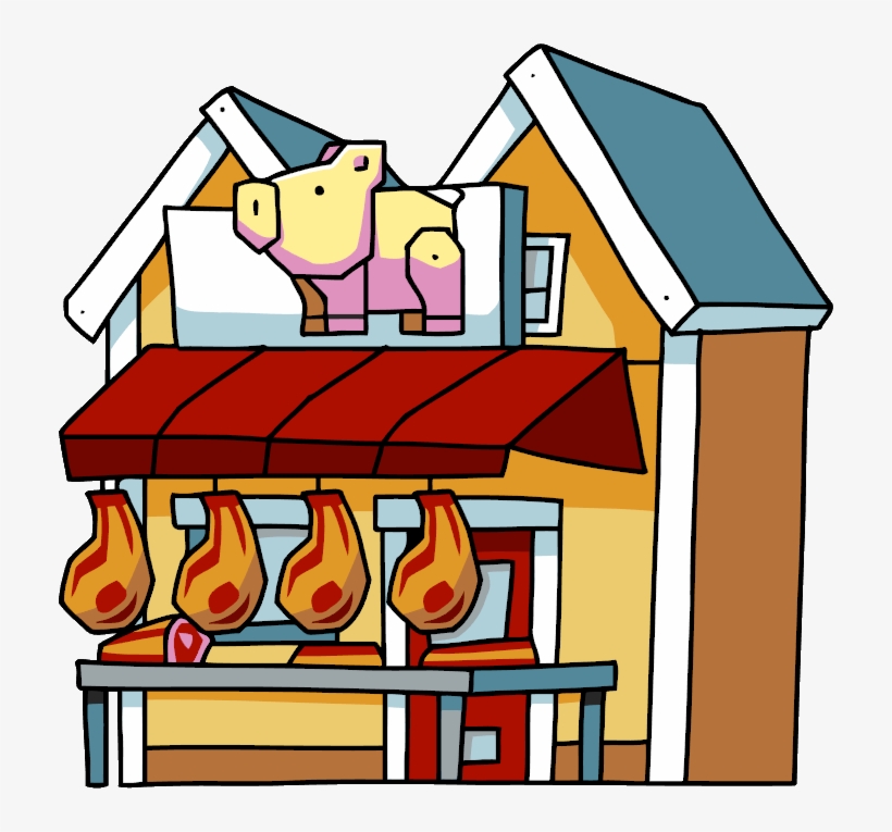 Shop Clipart Butcher - Butcher Shop Png, transparent png #7741589