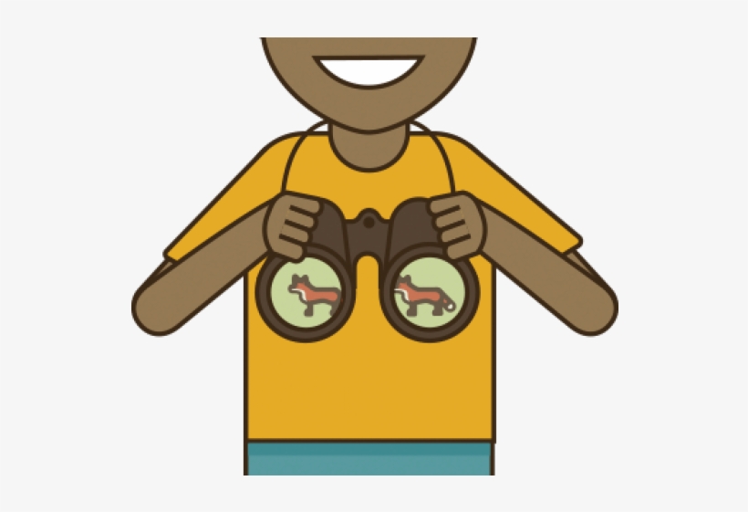 Nature Clipart Kid Png - Child Binoculars Clip Art, transparent png #7741595
