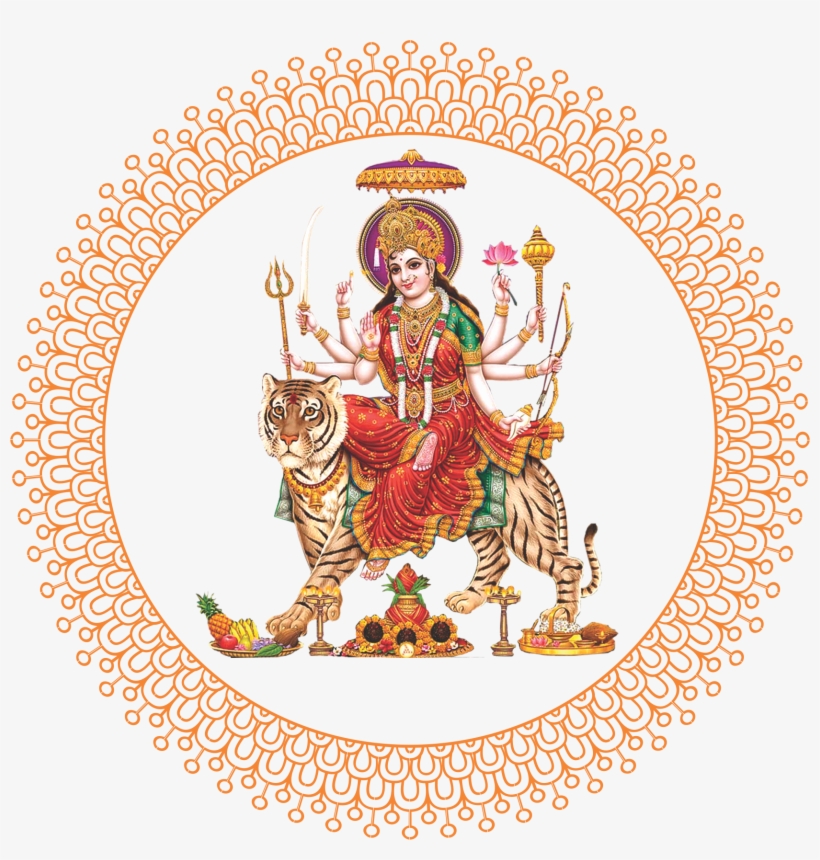 Durga Puja - Jai Mata Di Png, transparent png #7741625