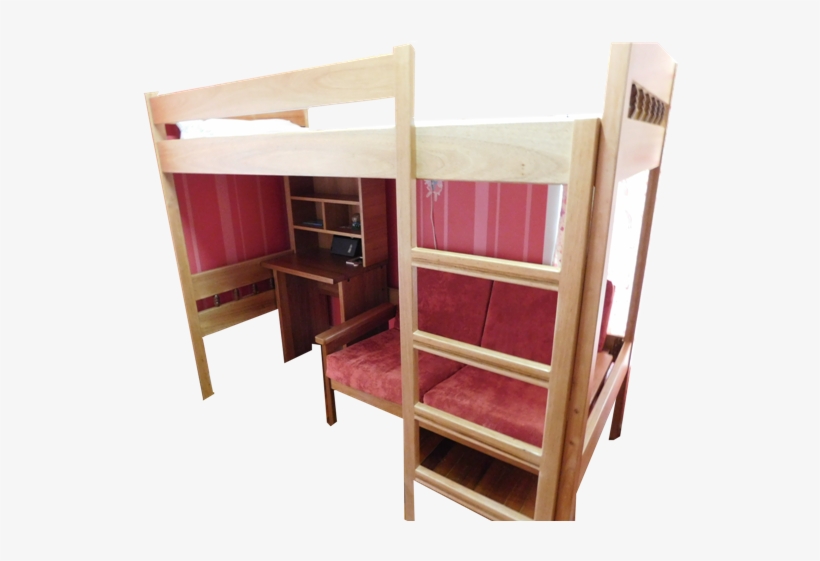 Home Furniture - Loftbed - Bunk Bed, transparent png #7741976