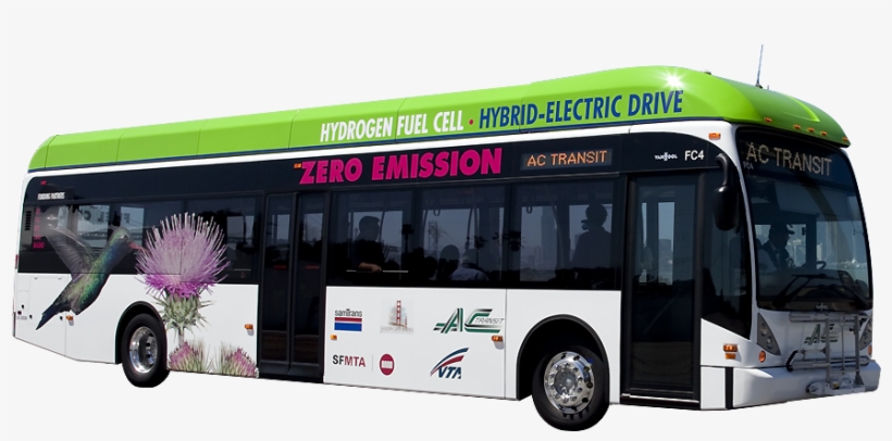 Fuel Cell Bus - Ac Transit Zero Emission, transparent png #7743413