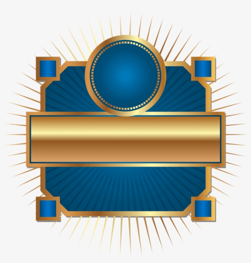 Free Png Download Decorative Label Blue Clipart Png - Portable Network Graphics, transparent png #7744468