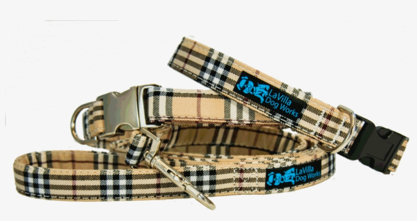 Furberry Ivory Plaid Tartan Dog Collar - Plaid Dog Collar, transparent png #7744670