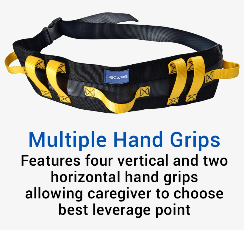 Secure® Ultra Wide Transfer & Walking Gait Belt - Belt, transparent png #7745210