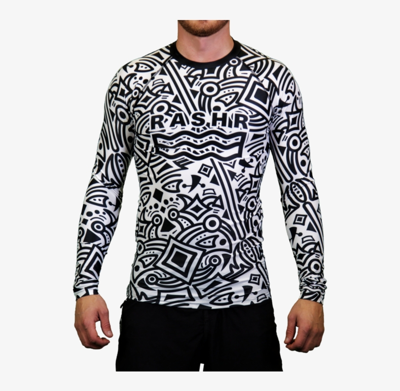 M-anic Mens Long Sleeve Rash Vest - Long-sleeved T-shirt, transparent png #7745331