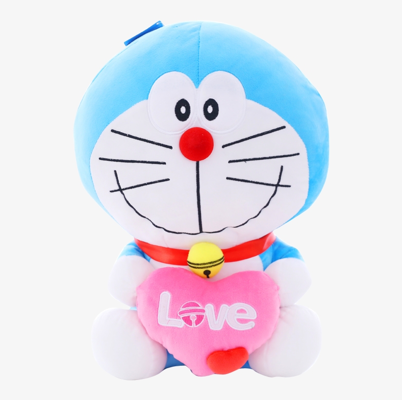 [buy Big Send Small] Doraemon Doll Plush Toy Machine - 哆 啦 A 夢 爱心, transparent png #7745613