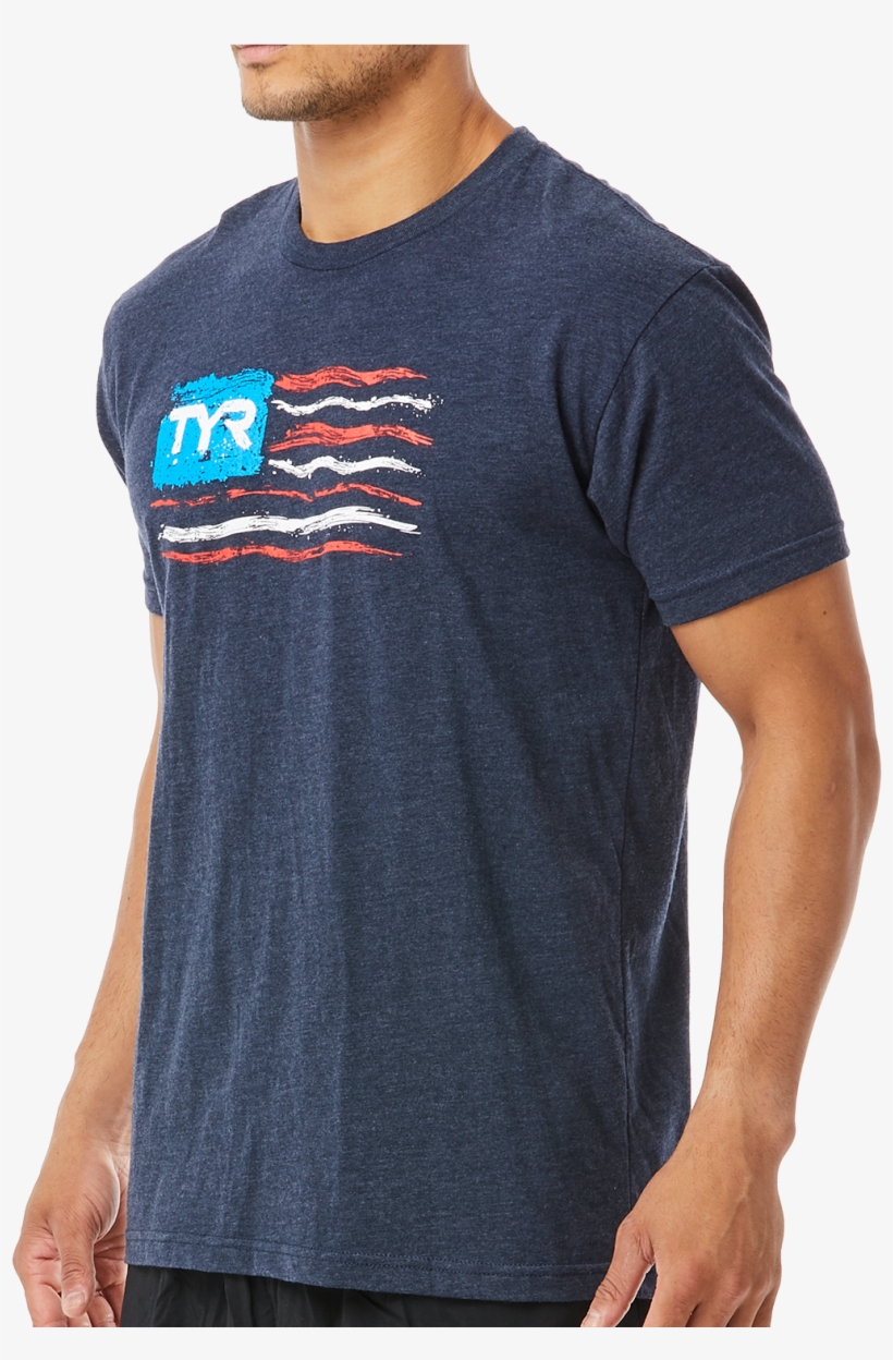 Tyr Men's “let Freedom Swim” Graphic Tee - Man, transparent png #7745976