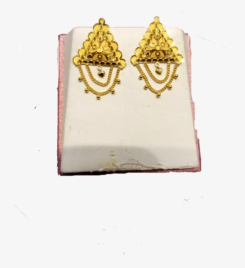 Gold Earrings - Wallet, transparent png #7746276