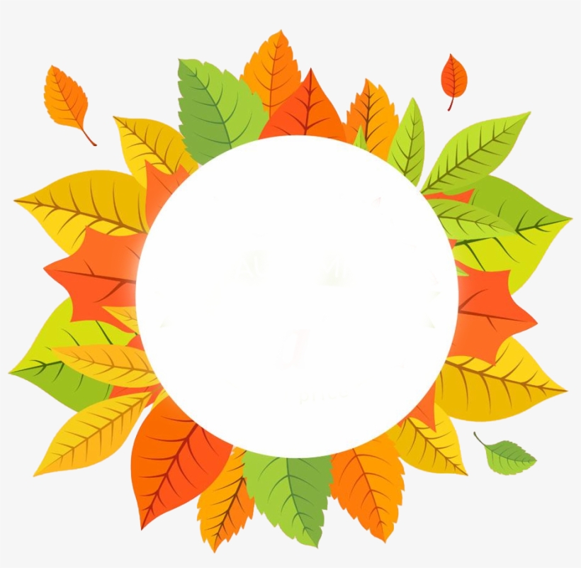 Maple Leaf Autumn Yellow - Autumn Leaves Circle Png, transparent png #7746460