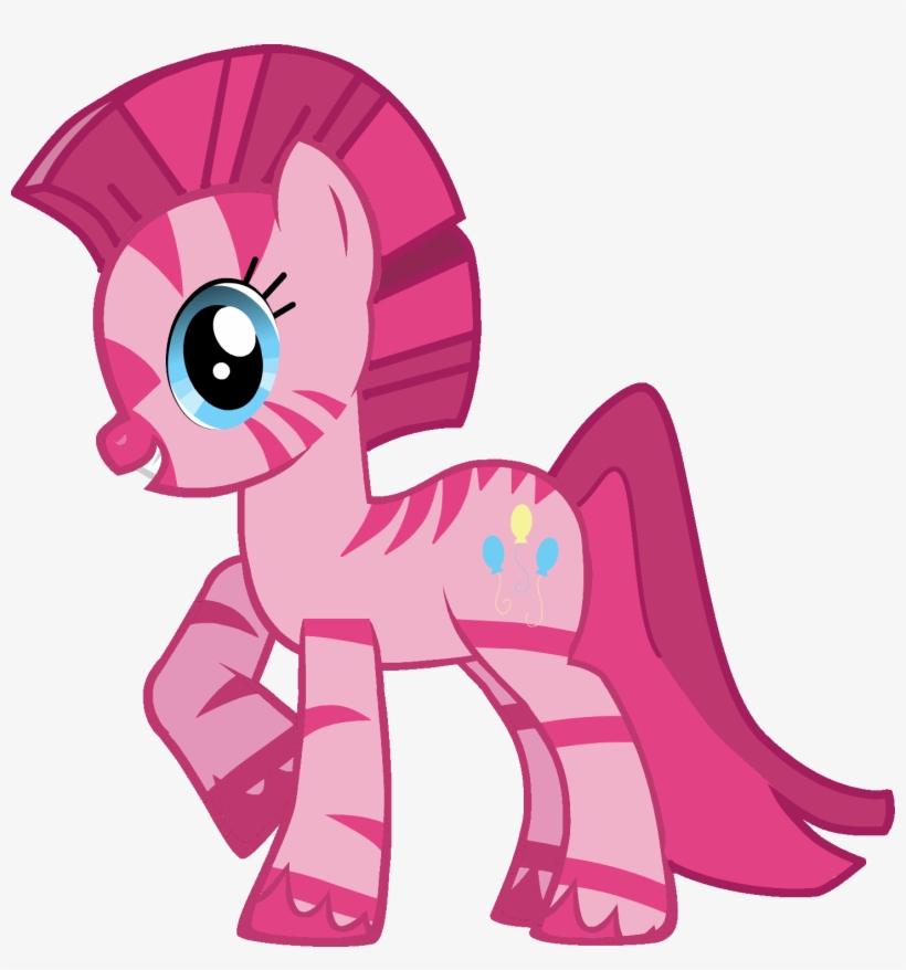Pinkie Pie - Zebra Pinkie Pie, transparent png #7746639