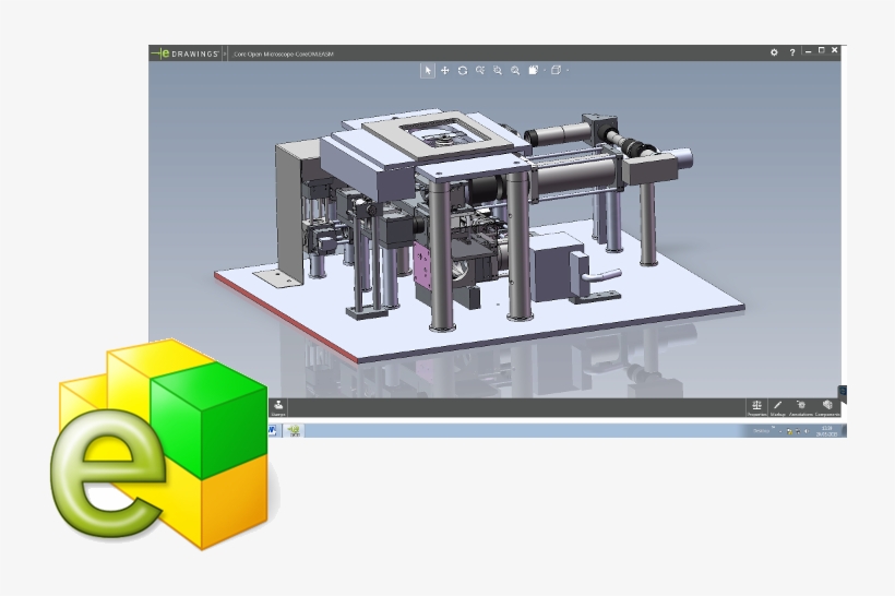 Open Microscope-edrawing - Zip - Open Source Scanning Laser Microscope, transparent png #7746726