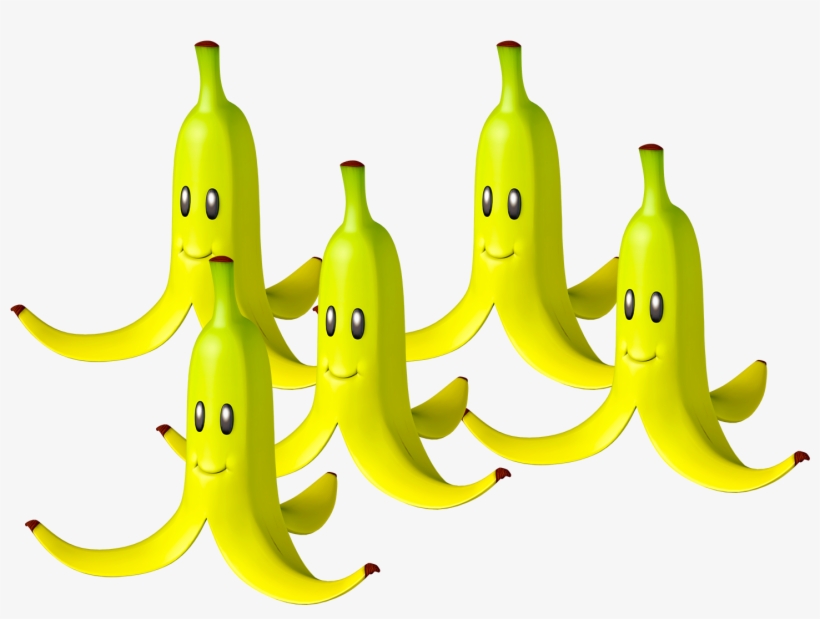 Banana Bunch - Mario Kart Shell Banana, transparent png #7746919