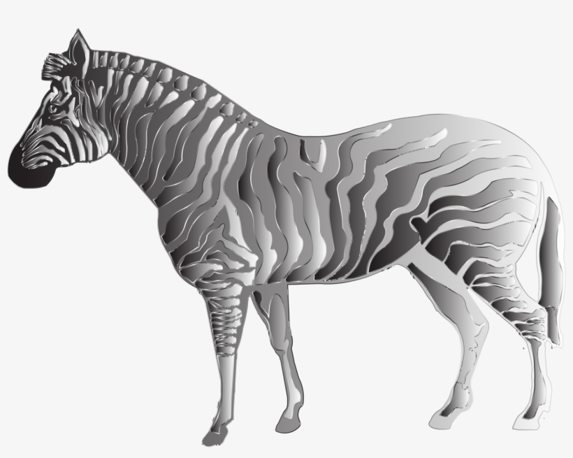 This Free Icons Png Design Of Monochrome Zebra 2, transparent png #7747040
