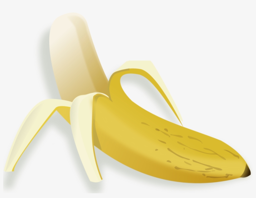 Illustration Of A Banana - Banana Descascada Png, transparent png #7747629