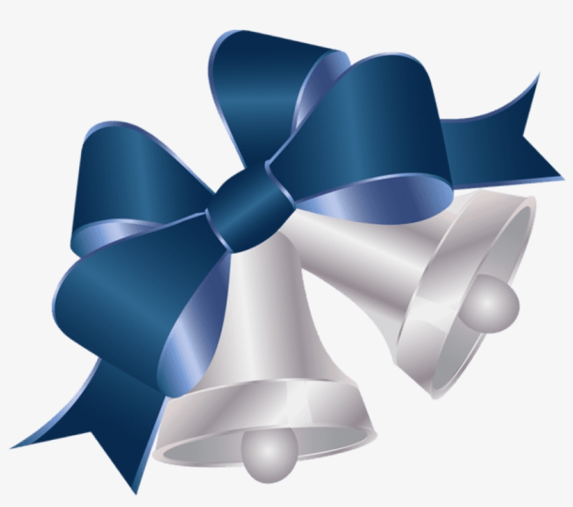 Free Png Christmas Bells Transparent Png - Blue Christmas Ribbon Png, transparent png #7748223
