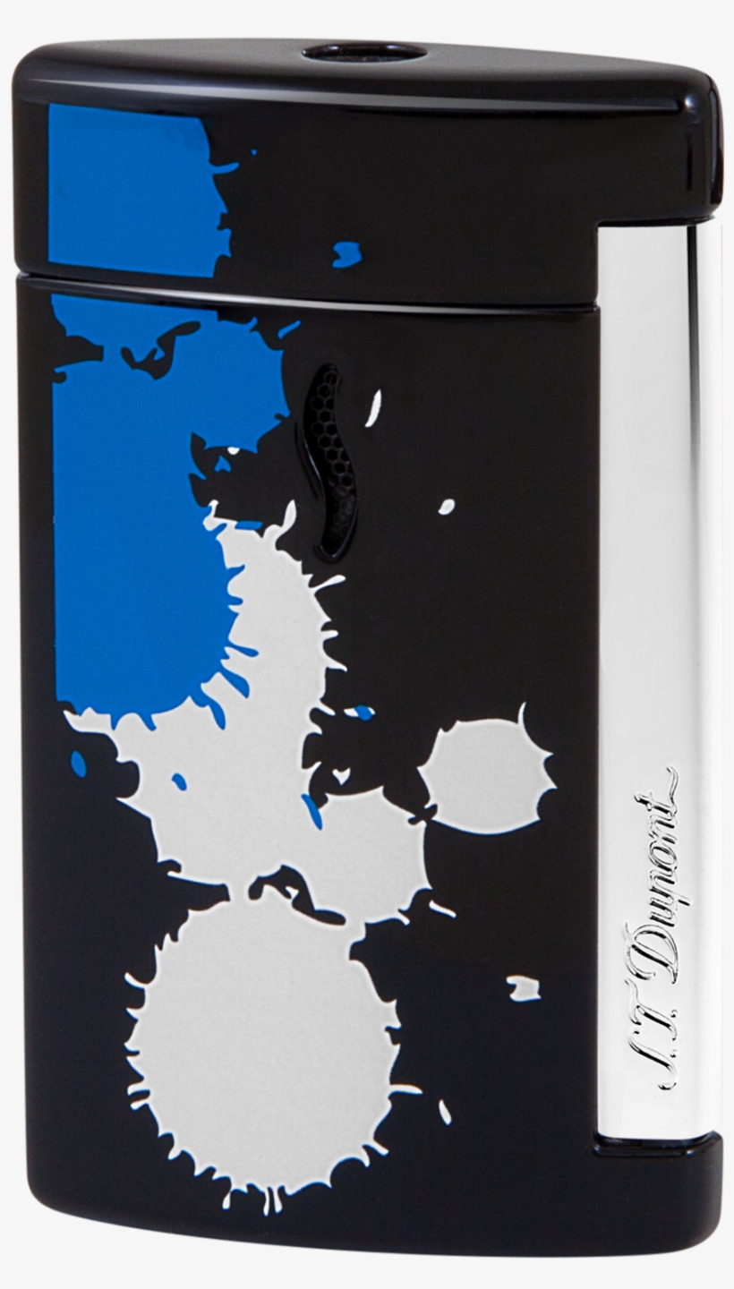 Lighter Minijet Splash Black - S. T. Dupont, transparent png #7749015