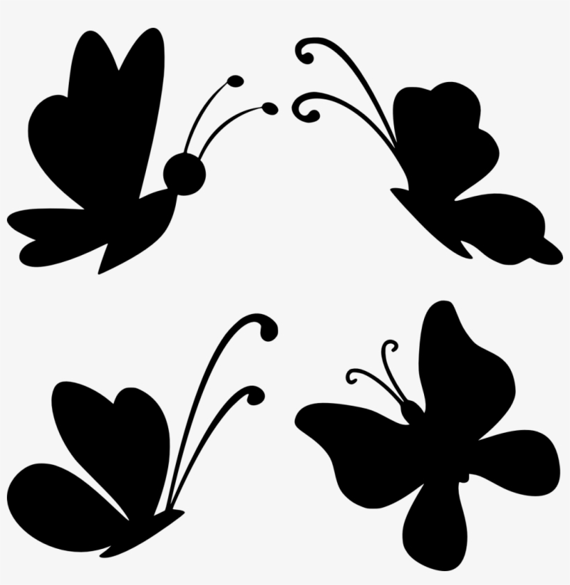 Someone May Argue That Today In The Shops You Can Buy - Butterfly Black And White Vector, transparent png #7749179