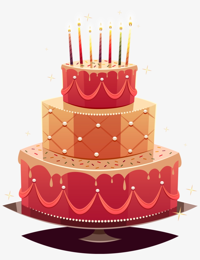 Birthday Cake Wedding Cake Happy Birthday To You - Birthday Cake Happy Birthday Vector, transparent png #7749184