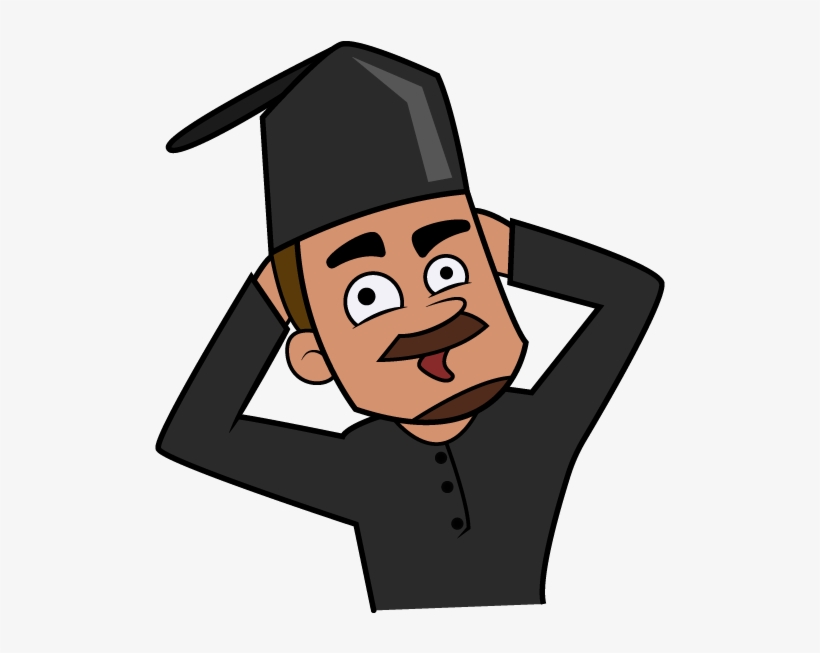 Muslimman - Cartoon, transparent png #7750160