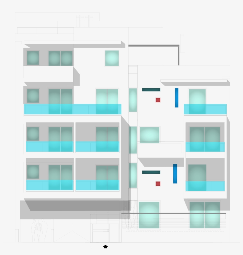 A2 Architects Apartment Building At Psixiko A2 Architects, transparent png #7751658