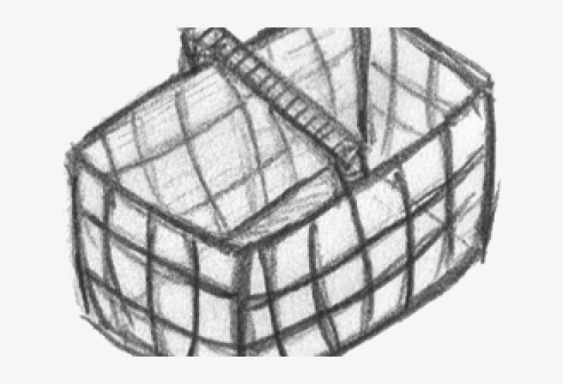 Drawn Basket Empty, transparent png #7752169