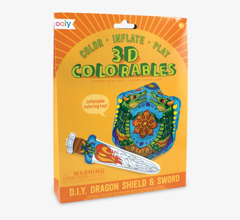 3d Colorables Dragon Shield & Sword - Sword, transparent png #7752442