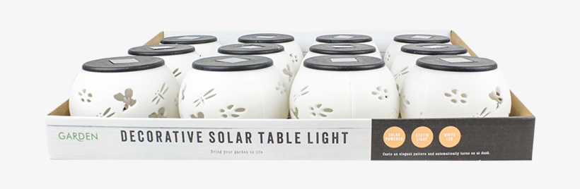 1 X Solar Garden Table Light Outdoor Lighting Ornament - Kemin Industries, transparent png #7752680