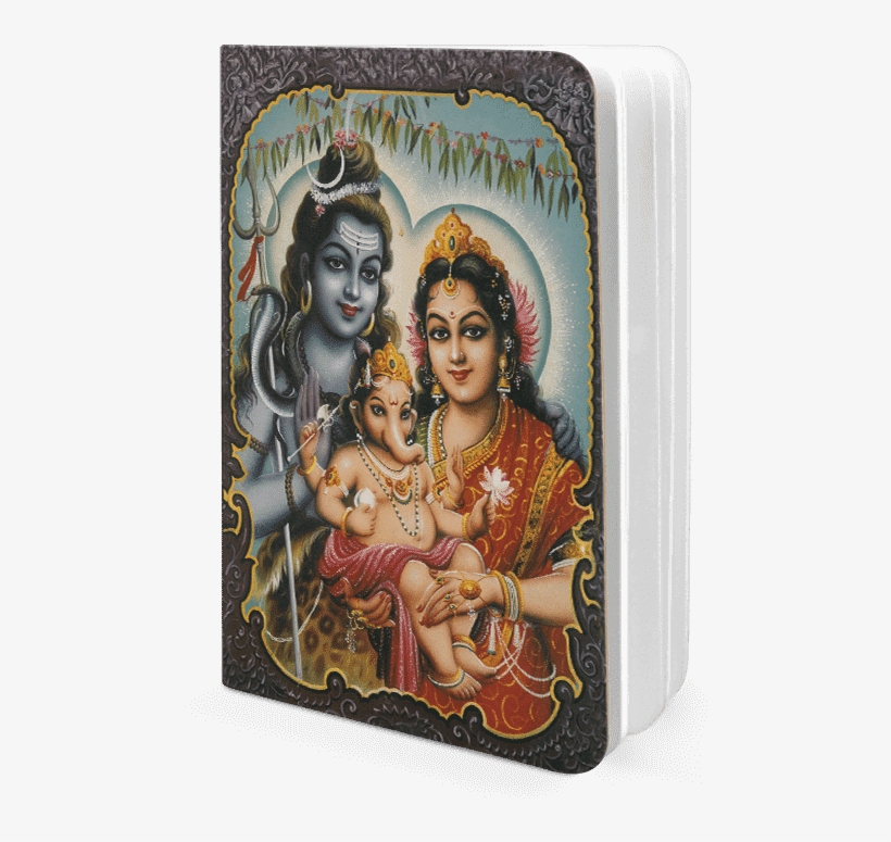 Dailyobjects Indian Mythology Baby Ganesh A6 Notebook - Shiva And Shakti, transparent png #7752784