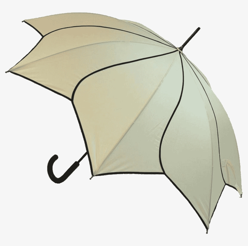 Beige Flower Umbrella - Umbrella, transparent png #7752844
