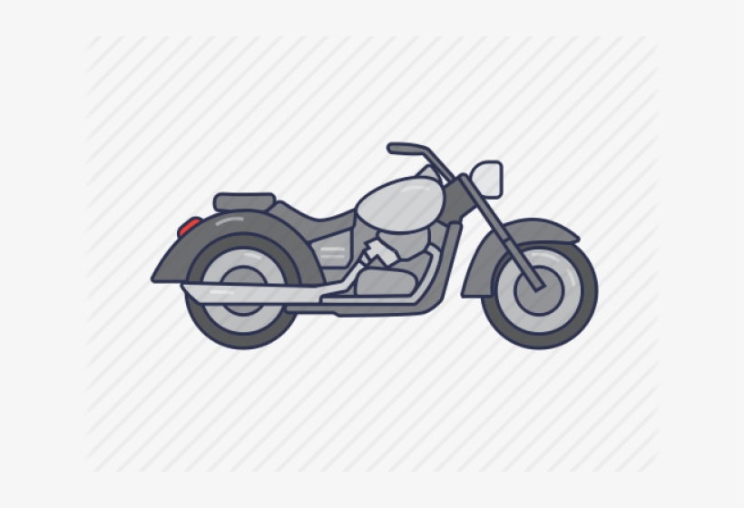 Drawn Motorcycle Bullet Bike - Bullet Bike Outline Drawing, transparent png #7752876