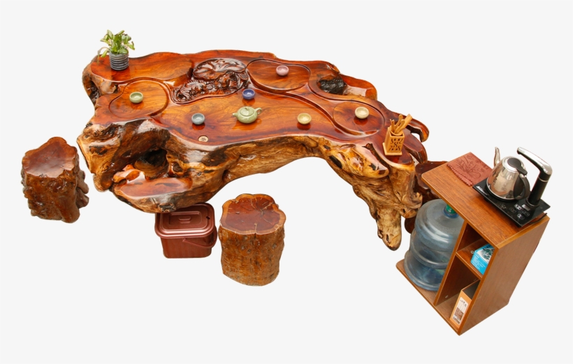 Chicken Wing Wood Root Carving Coffee Table Overall - Lumber, transparent png #7754450