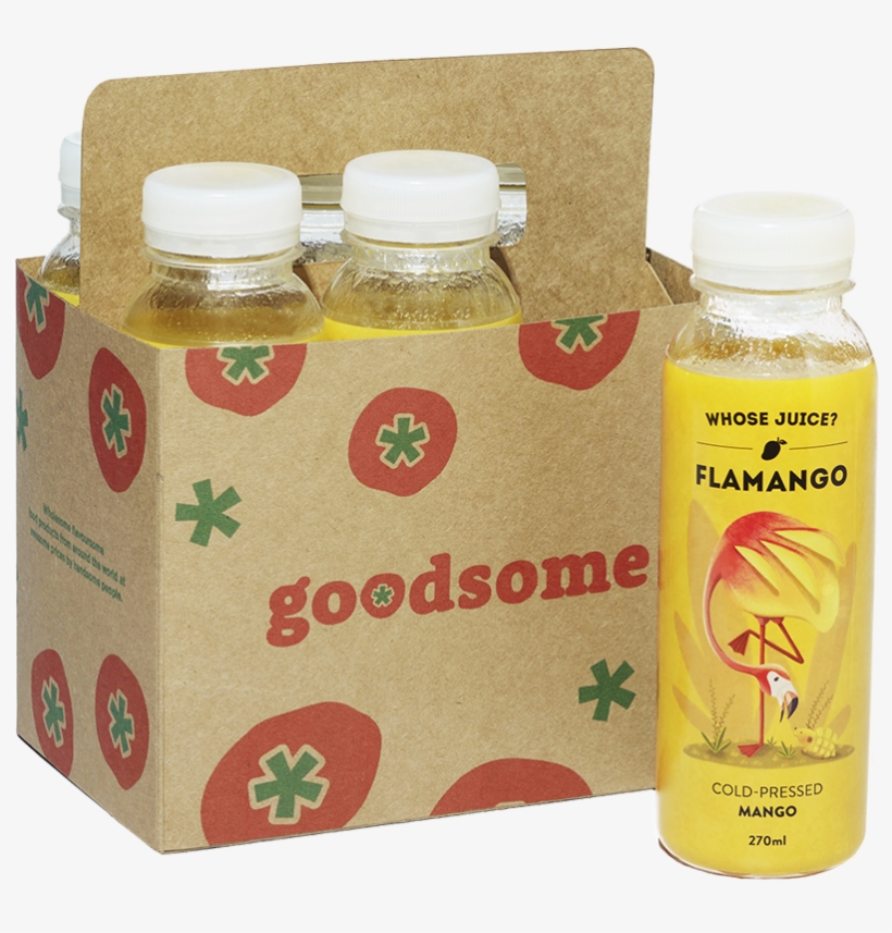 Flamango Cold-pressed Mango Juice - Bottle, transparent png #7754543