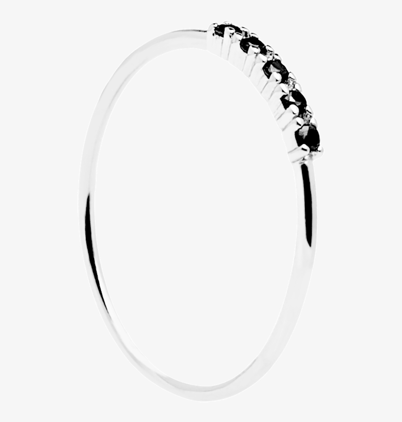 Black Misty Silver Ring - Bangle, transparent png #7754685